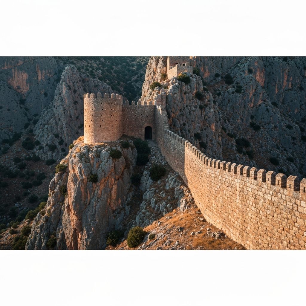 Dramatic mountain pass where Alexander's army was repelled