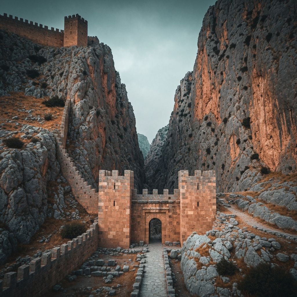 Ancient walls of Termessos that resisted Alexander the Great