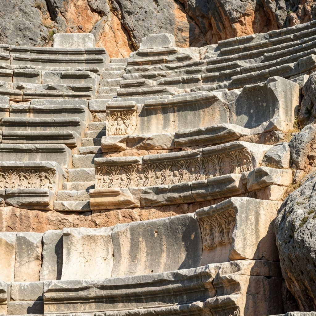 Theatre seats carved into mountain